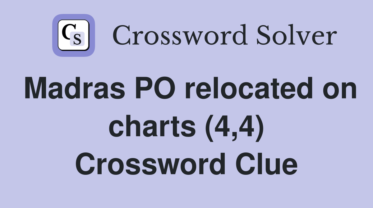 relocated in the mail crossword clue